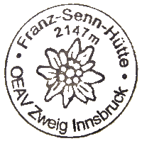 Hüttenstempel Franz-Senn-Hütte