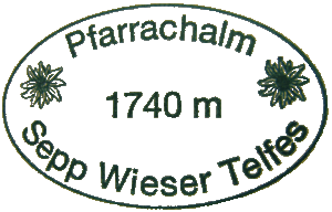 Hüttenstempel Pfarrachalm